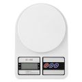 Digital Kitchen Weighing Scale Portable Weighting Machine For Home Food Weight Machine Lcd Black Display Measuring Cooking Vegetable Fruit Food Weighing Machine (10 Kg White).