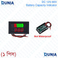 DC 12V-60V Battery Capacity Indicator ACID Lead-acid Lead Battery Charge Level LED Tester Red Digital Voltmeter.