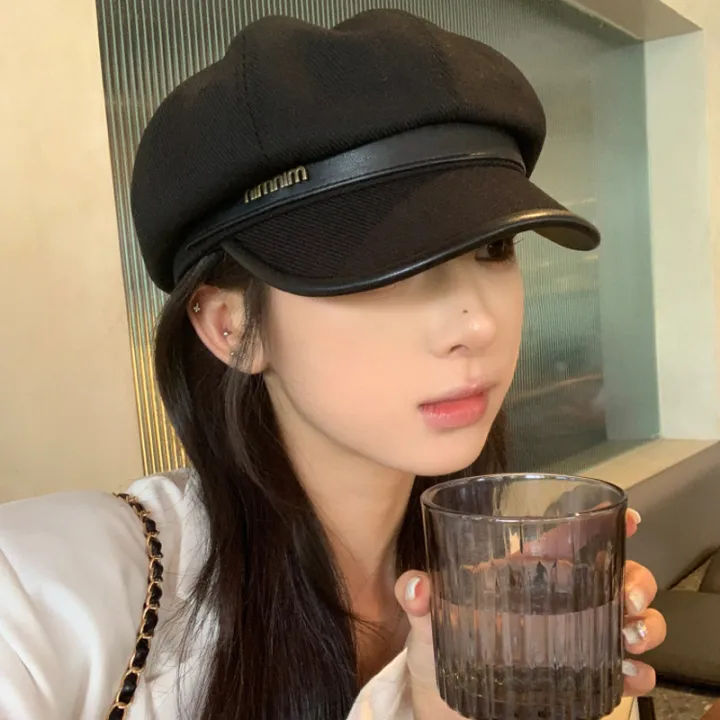 Korean%20Beret%20Ladies%20Duck%20Tongue%20Hat%20Super%20Wild%20Hats%20High%20Quality%20Outdoor%20Leisure%20Caps%20Hat%20-%20Image%203