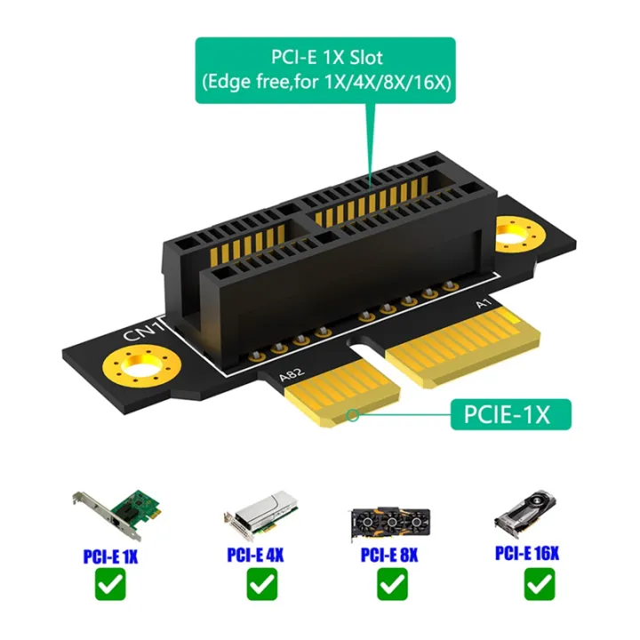 PCI-e%201X%203.0%2090Degree%20Reverse%20Male%20to%20Female%20Riser%20Card%20for%201U%20Server%20-%20Image%206