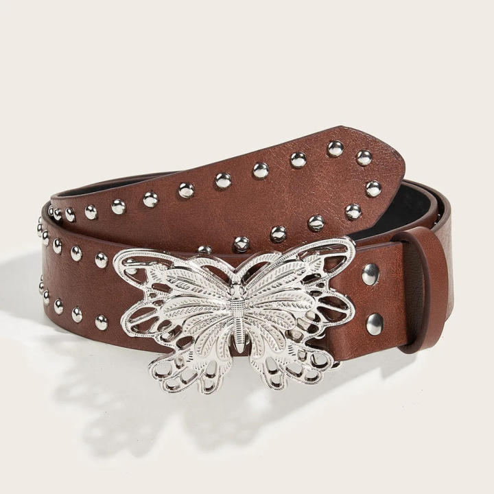 Y2k%20Belt%20Pink%20Belt%20Punk%20Belt%20Butterfly%20Buckle%20Belt%20Waistband%20-%20Image%206