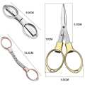 Mini Exquisite Folding Stainless Steel Multifunctional Outdoor Travel Fishing Scissors Sewing Supplies.