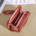 Cow Print Long Wallet, Women's Cute Versatile Faux Leather Zipper Wallet. 