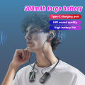 TIMACK® Wireless Earphones Bluetooth 5.3 Neckband Headphones Gaming Stereo Sport Headset Waterproof Earbuds With TF Card LED Display. 