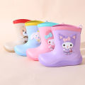 Children's rain boots, boys' and girls' kindergarten, baby anti-slip rain boots, student water shoes, small children's children's waterproof rubber shoes, boys. 