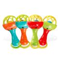 1Pcs Rocking Hammer Hand Holding Bell Baby Soft Rubber Teether Rattle Rod Multi-Functional Baby Rattle Stick Random Color. 