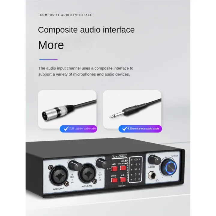 2%20in%202%20Out%20USB%20Audio%20Interface%2032Bit/384KHZ%20Studio%20Parts%20Kit%20Recording%20Sound%20Card%2048V%20Phantom%20-%20Image%208