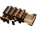 【Yurui】New Wooden Puzzle Box tep Brain ecret Drawer IQ Tet Brand. 