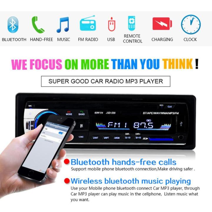 Bluetooth%20Car%20MP3%20Player%20Audio%20Stereo%204X60W%20Car%20Radio%2012V%20In-dash%201%20Din%20FM%20Aux%20Input%20Receiver%20-%20Image%209
