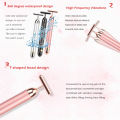 24k Golden Facial Roller Massager T Shape Vibrating Face Lifting Energy Beauty Bar Body Skin Massage Device Face Care Tools KKhao.