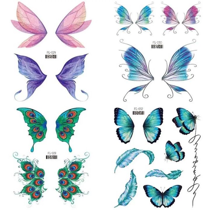 Neck Glitter Butterfly Thigh Face Wings Tattoo Temporary Tattoos Flowers Tattoo Stickers Butterfly Tattoo Stickers