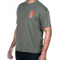 Drop Soulder T-shirt Dark Olive. 