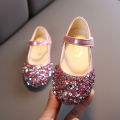 Toddler Infant Kids Baby Girls Pearl Bling Sequins Single Princess Shoes Sandals Baby Shoes.