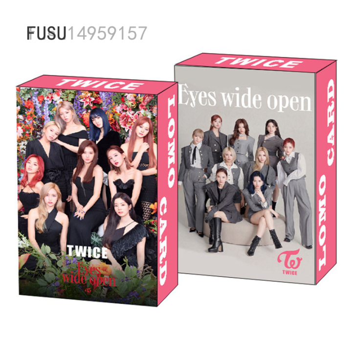 30Pcs/Set Kpop TWICE Lomo Card Set New Album Eyes Wide Open Paper Lomo Photo Card HD Photocard Collective Cards