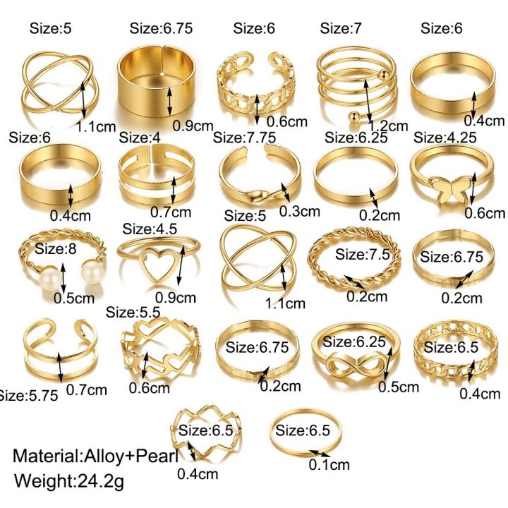 22Pcs/set%20Boho%20Women%20Ring%20Set%20Butterfly%20Pearl%20Adjustable%20Opening%20Ring%20Cross%20Design%20Fashion%20Jewelry%20Women%20Girl%20Trendy%20Finger%20Decoration%20-%20Image%208