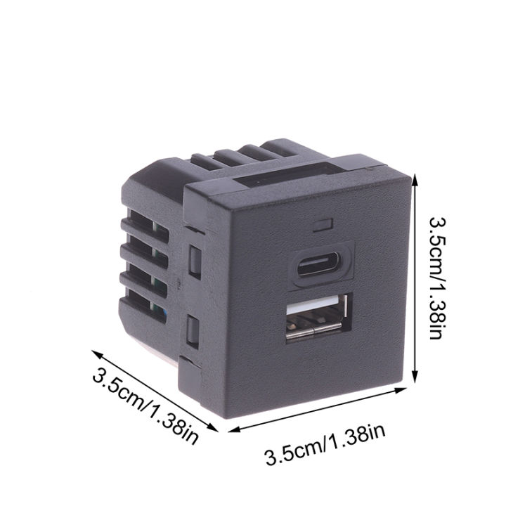 USB%20Type-C%20Power%20Panel%20Socket%20Connector%20Embedded%20USB%20Desktop%20Receptacle%20AC%20Power%20Socket%20Charging%20Module%20Outlet%205V%202.1A%20-%20Image%202