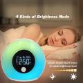 Migeet Smart Touch Light USB Color BT Speaker Night Light with LCD Clock Display Adjustable Alarm Clock Musical Sleep Lamp 5Watt White.