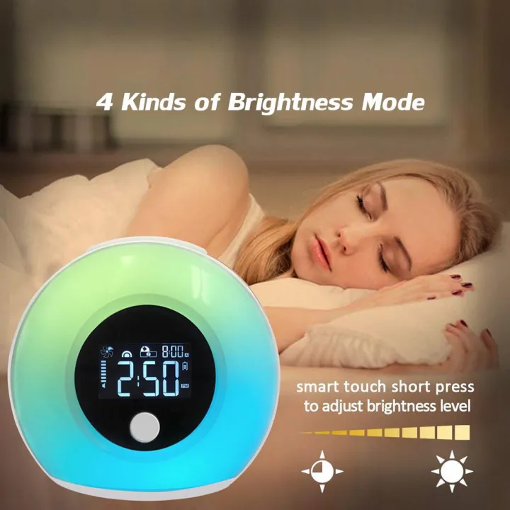 Migeet%20Smart%20Touch%20Light%20USB%20Color%20BT%20Speaker%20Night%20Light%20with%20LCD%20Clock%20Display%20Adjustable%20Alarm%20Clock%20Musical%20Sleep%20Lamp%205Watt%20White%20-%20Image%203