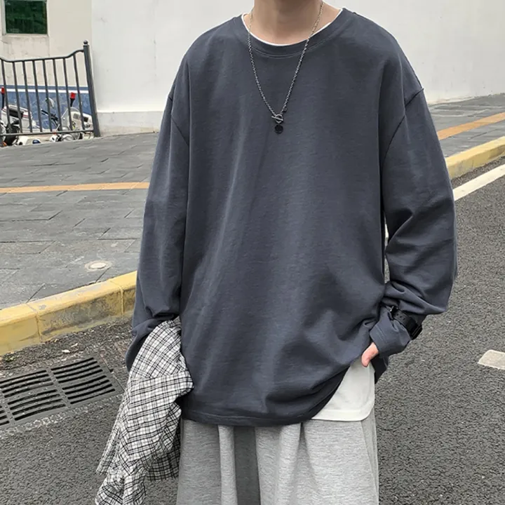 New%20Long%20Sleeve%20t%20shirt%20for%20Men%20Autumn%20Fashion%20Cotton%20Solid%20Color%20t-shirts%20Cozy%20Streetwear%20Men's%20t-shirt%205XL%20Baggy%20Korean%20Trendy%20-%20Image%205
