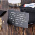 Wallet Insert Card Gifts for Him Men Husband Valentine From Wife Girlfriend Boyfriend Anniversary Birthday Gift for Groom Fiance. 