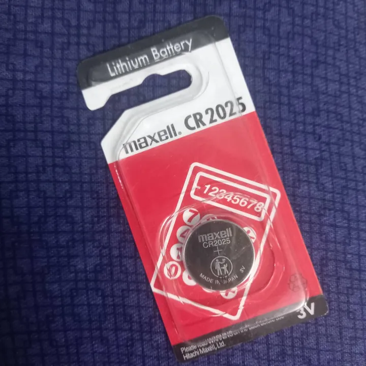 MAXELL2025 CR2025 Battery 3V CR2025 Watch Battery CR2025 Button Cell Battery CR2025 Coin Cell Battery CR2025 Lithium Cell Battery 165mAh 3V Battery For Watch