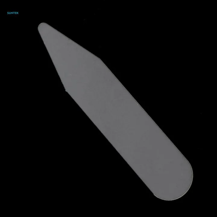 200pcs Plastic Collar Stays Shirts Inserts For Mens Business Dress 5cm Clear