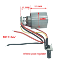 Mini Brushless Motor DC 9-12V 100000RPM High Speed CNC Aluminum Alloy Impeller Ducted Fan Stepless Speed Regulation Easy to Use.