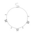European and American cross-border jewelry Personalized fashion butterfly pendant star necklace Women's versatile five-pointed star handmade necklace. 