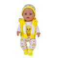 43-45cm Doll Clothes 17 Inch Lovely Duck Five Piece Suit 1/4 Bjd Doll Costume Baby Born American Girl Birthday Festival Gifts. 