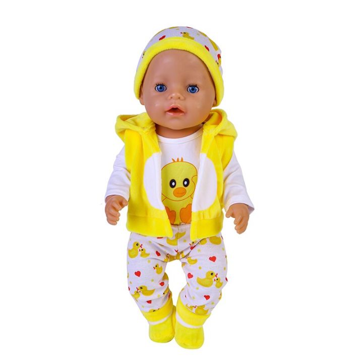 43-45cm%20Doll%20Clothes%2017%20Inch%20Lovely%20Duck%20Five%20Piece%20Suit%201/4%20Bjd%20Doll%20Costume%20Baby%20Born%20American%20Girl%20Birthday%20Festival%20Gifts%20-%20Image%203