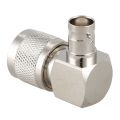 Harmony UHF PL259 PL-259 male to BNC female right angle RF adapter connector,silver. 