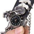 1PCS Punk Chain Women Men Bracelet Cuff Gothic Wrist Watch For Men and Women. 