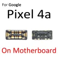 Inner FPC Connector Battery Holder Clip Contact For Google Pixel 3 4 XL 3XL 4XL 4a 5 5a 6 7 Pro On Motherboard Logic Main Board Flex Cable Parts. 