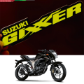 Suzuki Gixxer and SF Logo Branded Self Adhesive Waterproof Sticker 1 Piece Random Color Selection.