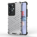 Vantime for OPPO F25 Pro / Reno11 F 5G Case Honeycomb Patterned Clear Back Hard Cover. 