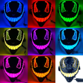Halloween Neon Venom 2 Glowing Mask European and American Movies Horror Funny Full Face LED Mask Color Cosplay Costume Supplies. 