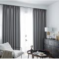 Modern Simple Solid Color 100% Full Shading Bedroom Thickened Windproof Warm Curtains Super Sound Insulation and Noise Reduction. 