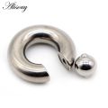 Alisouy 1PC 316L Surgical Stainless Steel Circular Barbells full size Round Lip Ring Eyebrow Nose Studs Body Piercing Jewelry. 