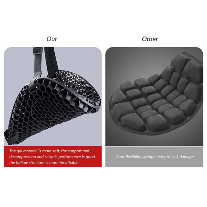 2X%20Silicone%20Motorcycle%20Seat%20Cover%20Air%20Seat%20Cushion%20Breathable%20Pressure%20Relief%20Protector%20-%20Image%203