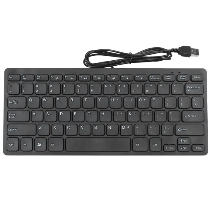 Wire%20Keyboard%20Ultra-Thin%20Quiet%20Small%20Size%2078%20Keys%20Mini%20Multimedia%20Usb%20Keyboard%20For%20Laptop%20Pc%20-%20Image%202
