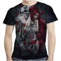 2023 Skull Men'S T-Shirt 3d Printed Casual Short Sleeved Tees Skull&Beauty T Shirt For Men Loose Oversized Shirt O-Neck Clothing. 