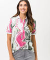 Ladies/Women  all-over Print Polo T-Shirt. 