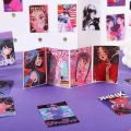 50sheets Retro Japanese Kawaii Girl Stickers DIY Scrapbook Mobile Phone Case Tablet Stationery Stationary Decorative Stickers. 