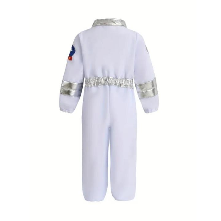Kids%20Astronaut%20Costume,%20US%20Space%20Suit,%20Unisex%20Boys%20and%20Girls,%20One-Piece%20Halloween%20Roleplay%20Outfit%20with%20Helmet%20and%20Gloves%20-%20Image%202