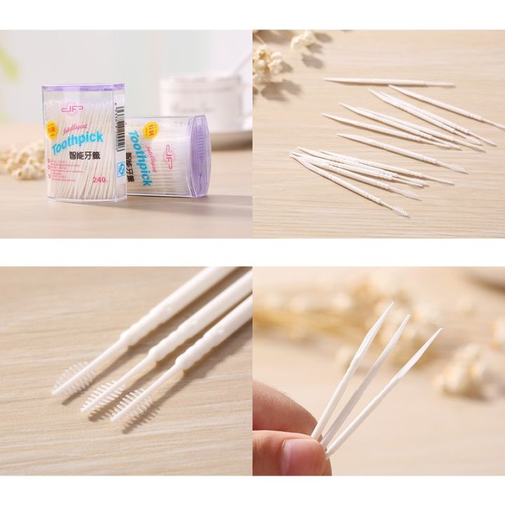 Food%20Grade%20Soft%20Plastic%20Toothpick%20Double%20head%20Oral%20Care%20Teeth%20Stick%20Dental%20Floss%20Multi-Function%20Interdental%20Toothpicks%20240%20Pcs%20-%20Image%203