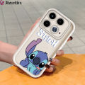 Jizetin for Infinix Note 40 Back Cover Cute Stitch Ladder Camera Soft Rubber Mobile Phone Case. 
