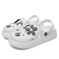 Cross-border EVA New Bear Cave Shoes Women's Outerwear Korean Style Slippers Women's Summer Tide High Heels Thick-soled Garden Shoes Women's DIY.