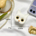popup socket for phone with mirror 3d cute cat design strong adhesive fashionable. 