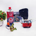Portable Mini Gas Stove with Cylinder for Camping | Foldable Outdoor Cooking Burner for Hiking & Travel. 