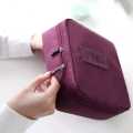 Makeup Organizer Bag -Maroon color.